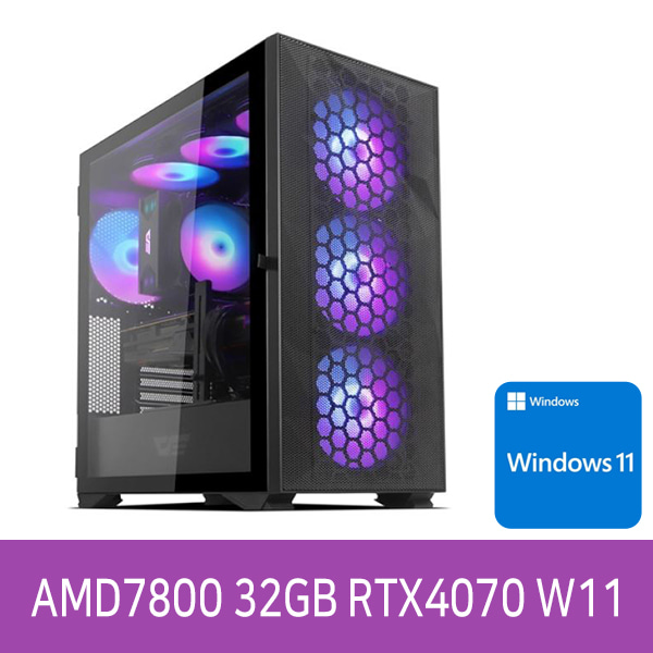 AID AMD 5세대 7800X3D_RTX4070 WIN11 컴퓨터본체 조립PC